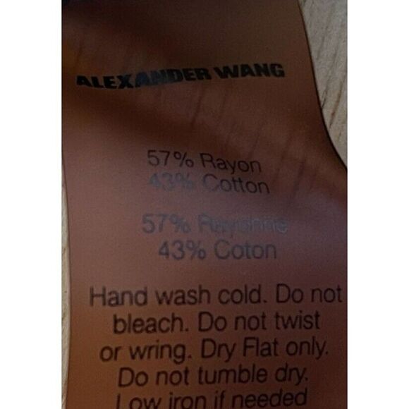 Alexander Wang Navy Knit Striped Long Sleeve Top Women's Size Medium - Picture 6 of 8